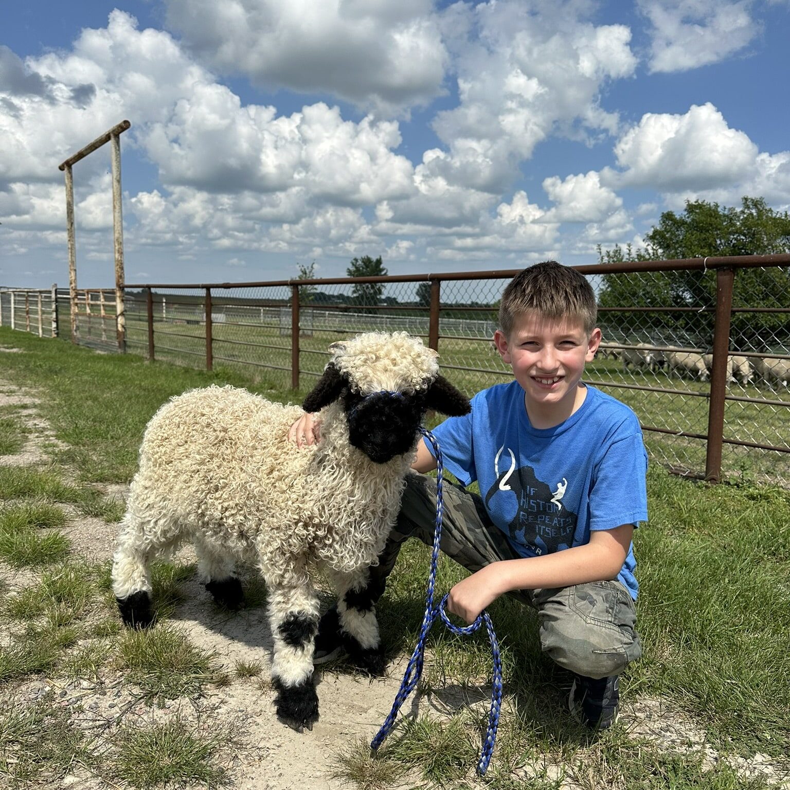 ryker with lamb